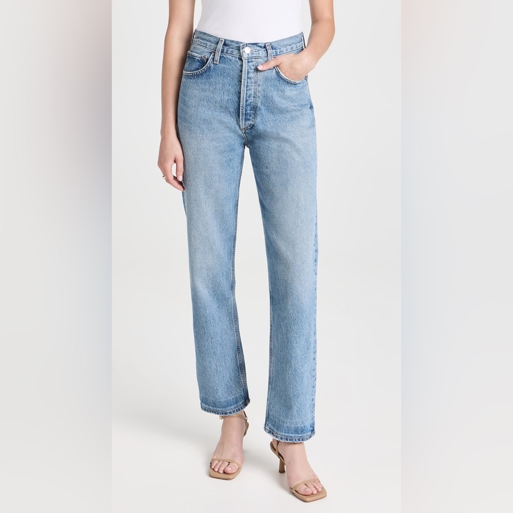 AGOLDE 90's Pinch Waist High Rise Straight Jeans 27 in Soul